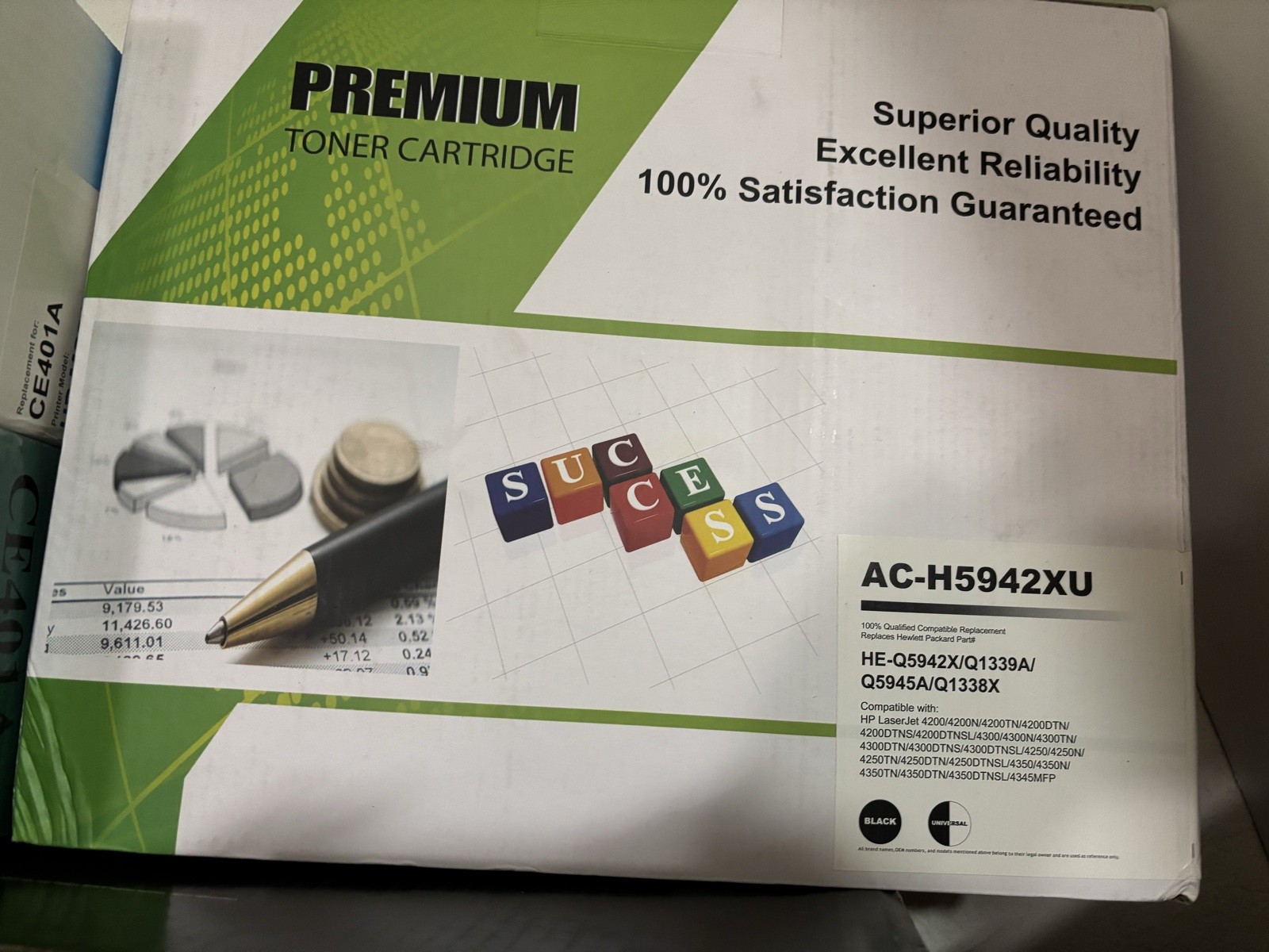 Premium Compatible AC-H5942XU Universal Toner HP 42X 45A 38A LaserJet 4250 4350