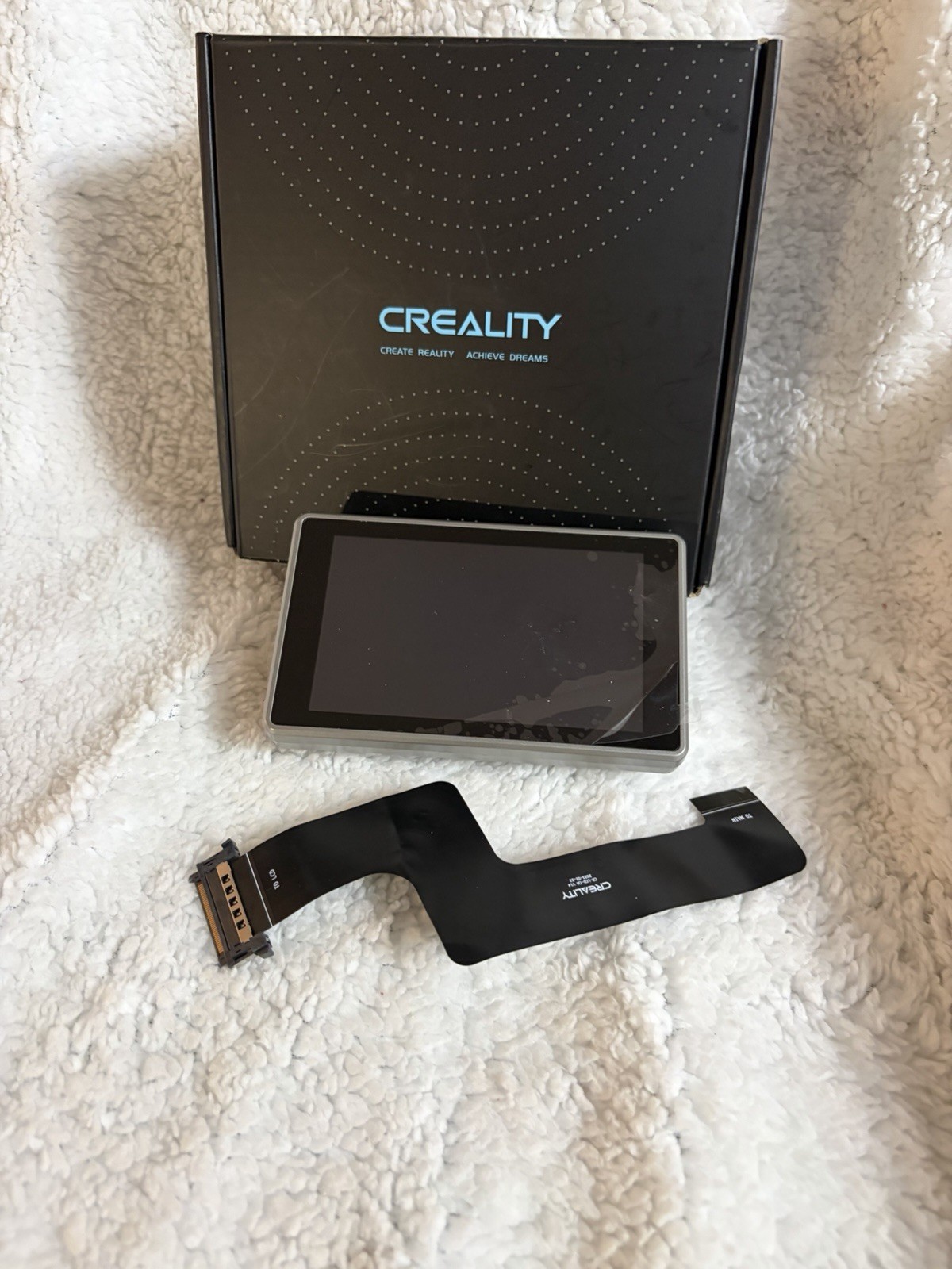 Creality Ender 3v3 touch screen w/ Ribbon Cables, Black/Gray