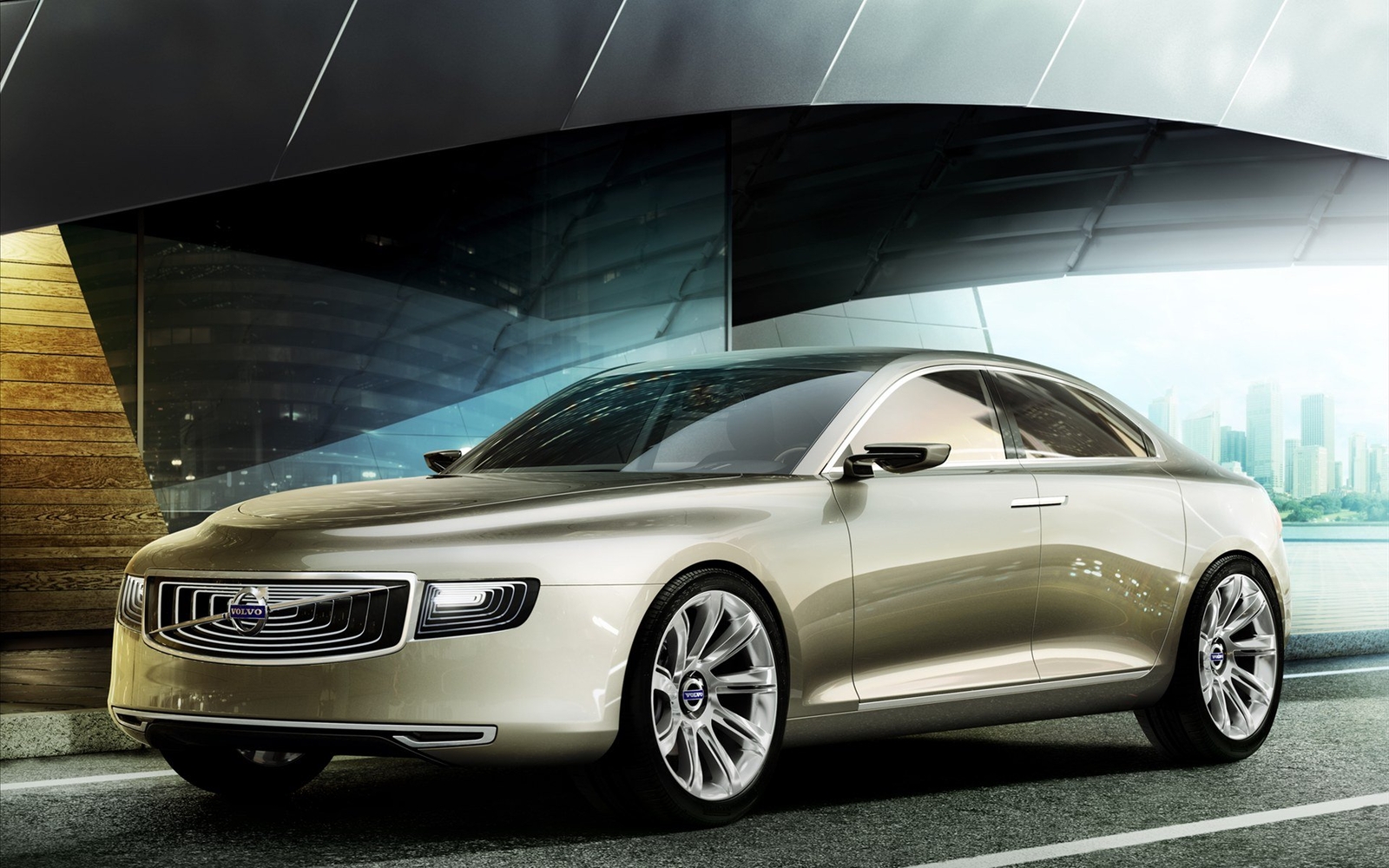 Cars volvo concept universe Desk Mat Stitched