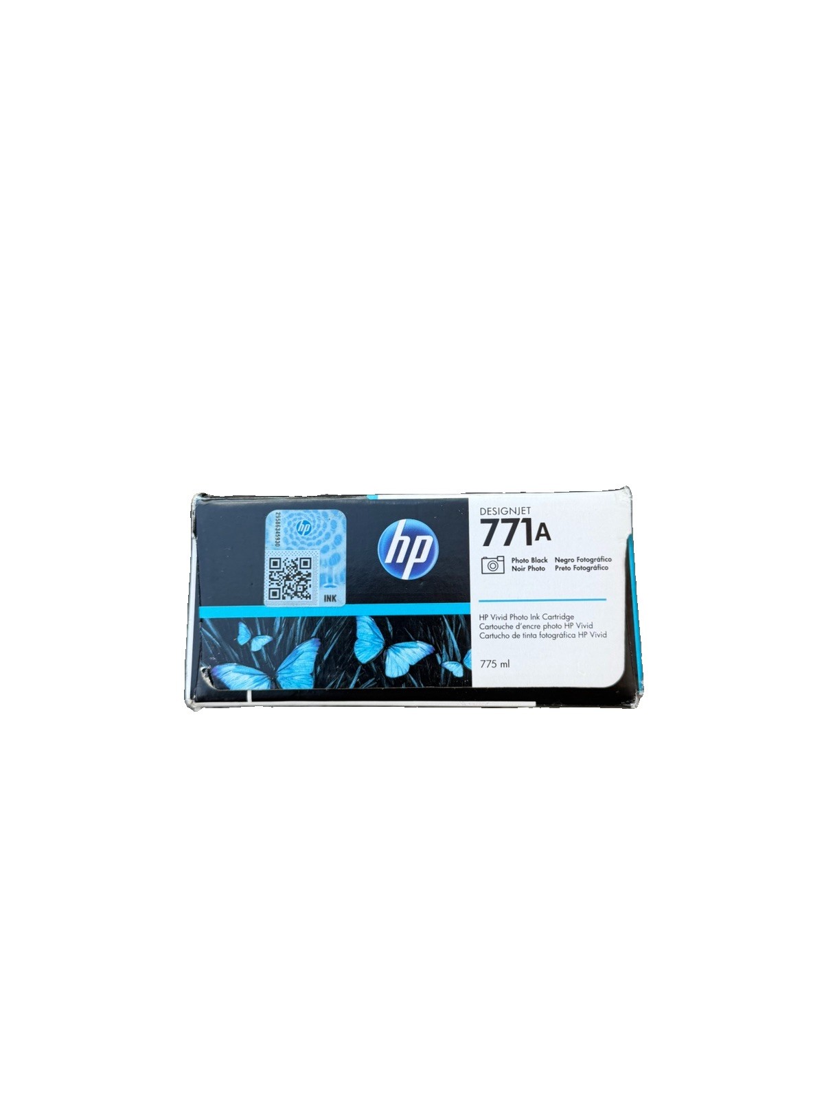 Original HP 771A Photo Black Ink Cartridge (B6Y21A ) EXP. Feb 2024