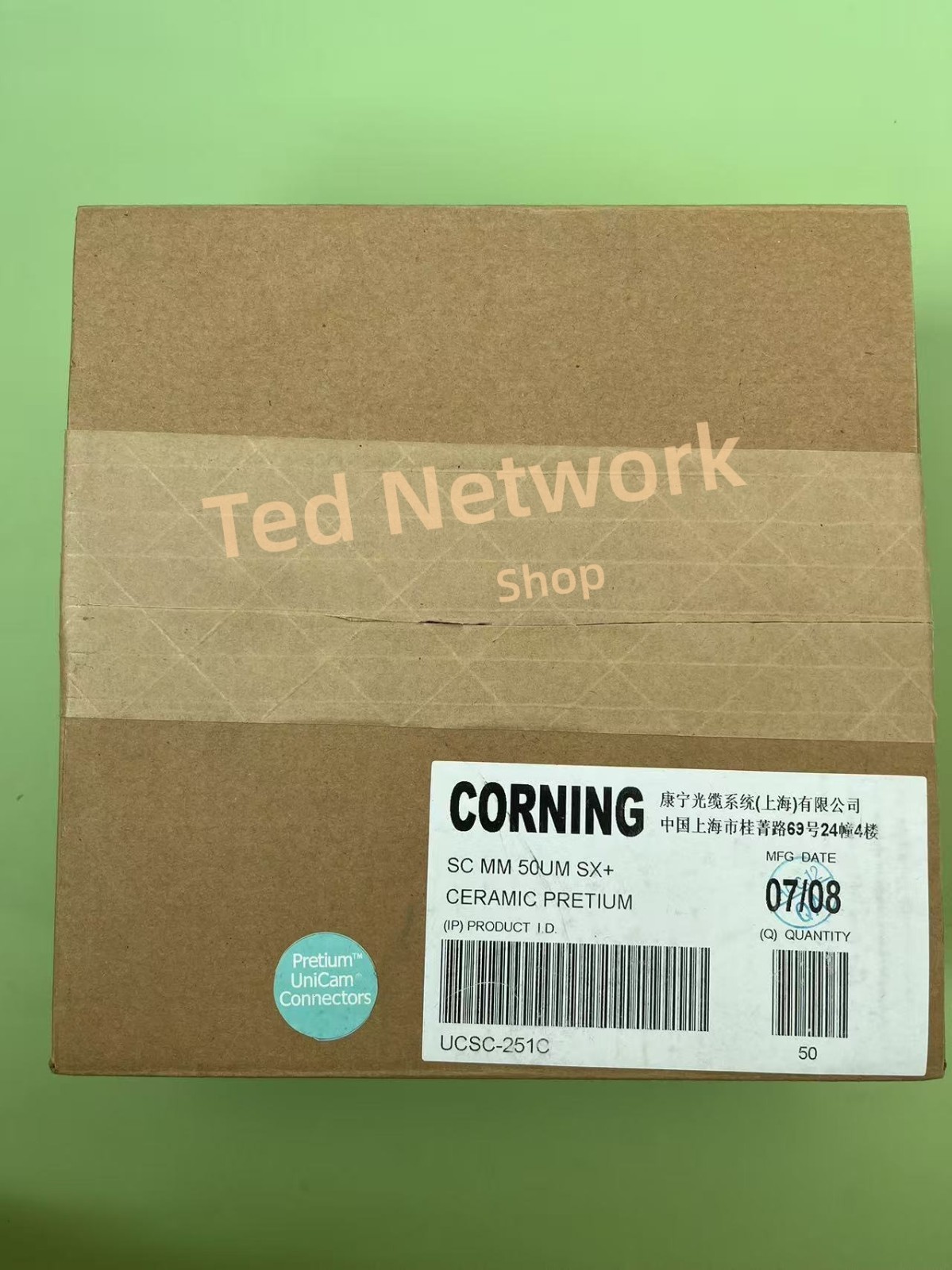 50 Pack/Box  Corning UCSC-251C Fiber optic connector SC multimode OM3 NEW