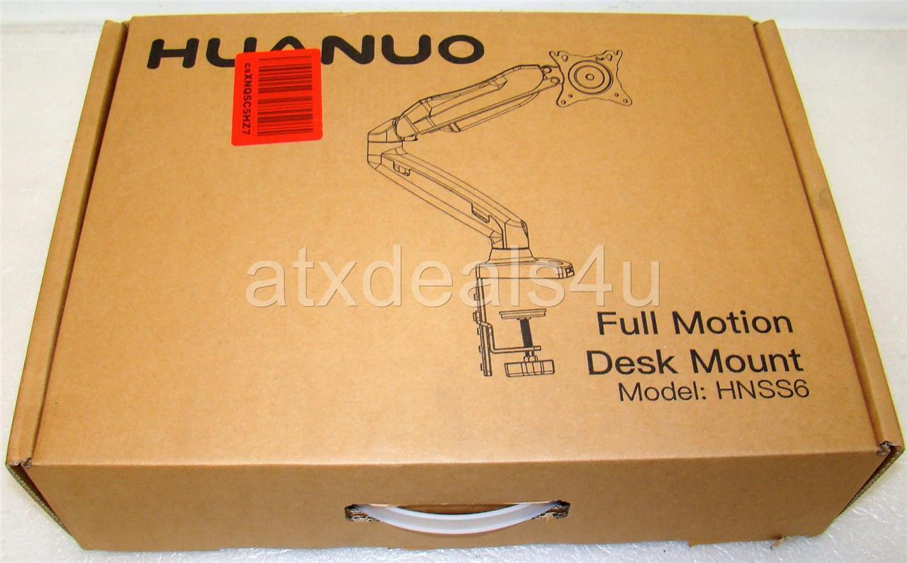 Huanuo HNSS6 Single Monitor Full Motion Desk Mount New