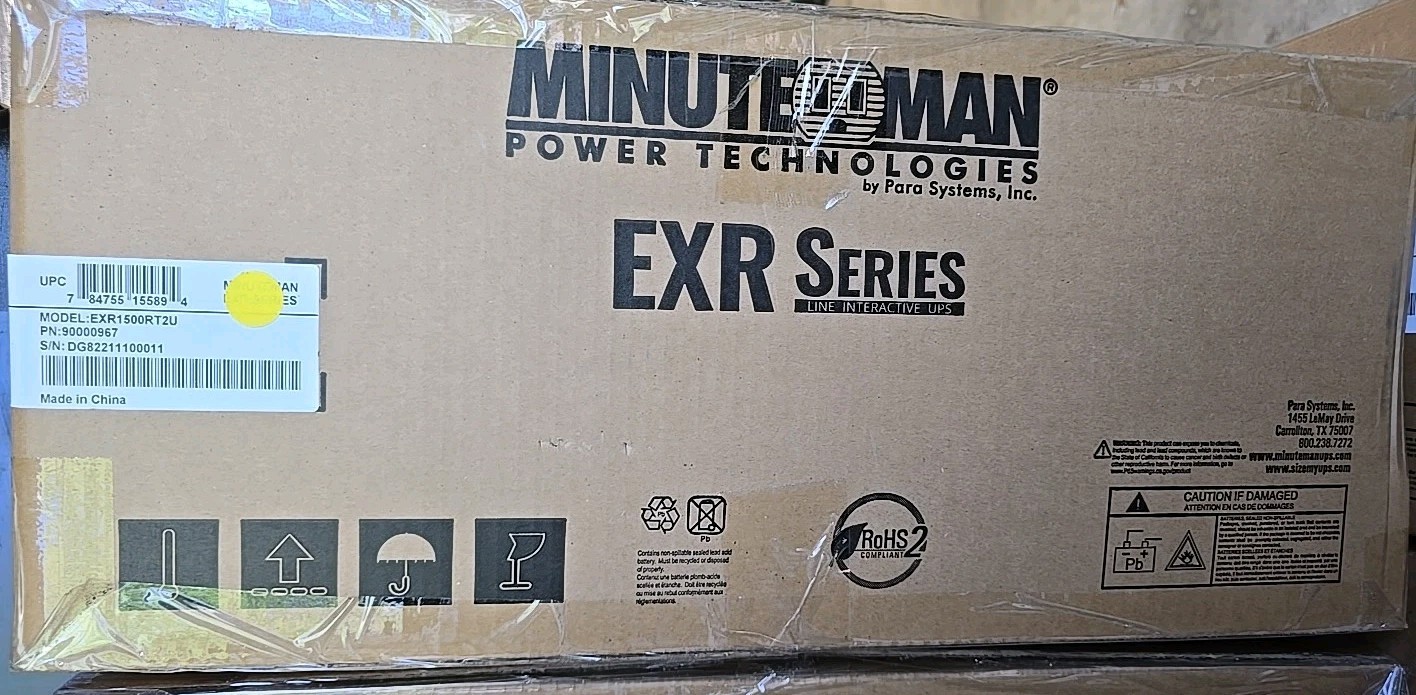 Minuteman EXR1500RT2U EXR Series Line Interactive UPS