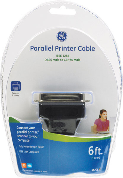 GE Parallel Printer Cable 96208 6\'