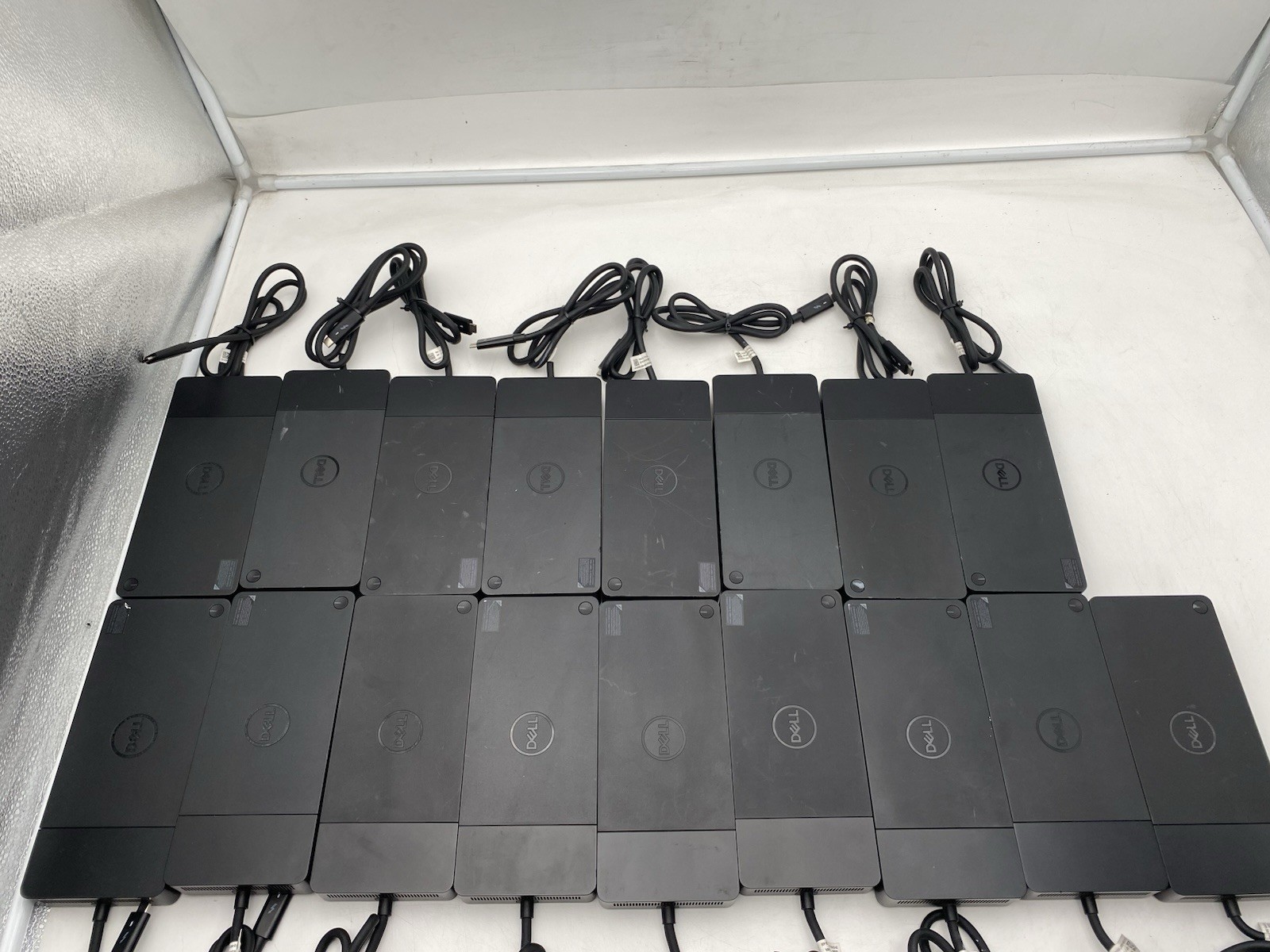 Lot of 17 Dell WD19TB Docking Station No AC Adapters