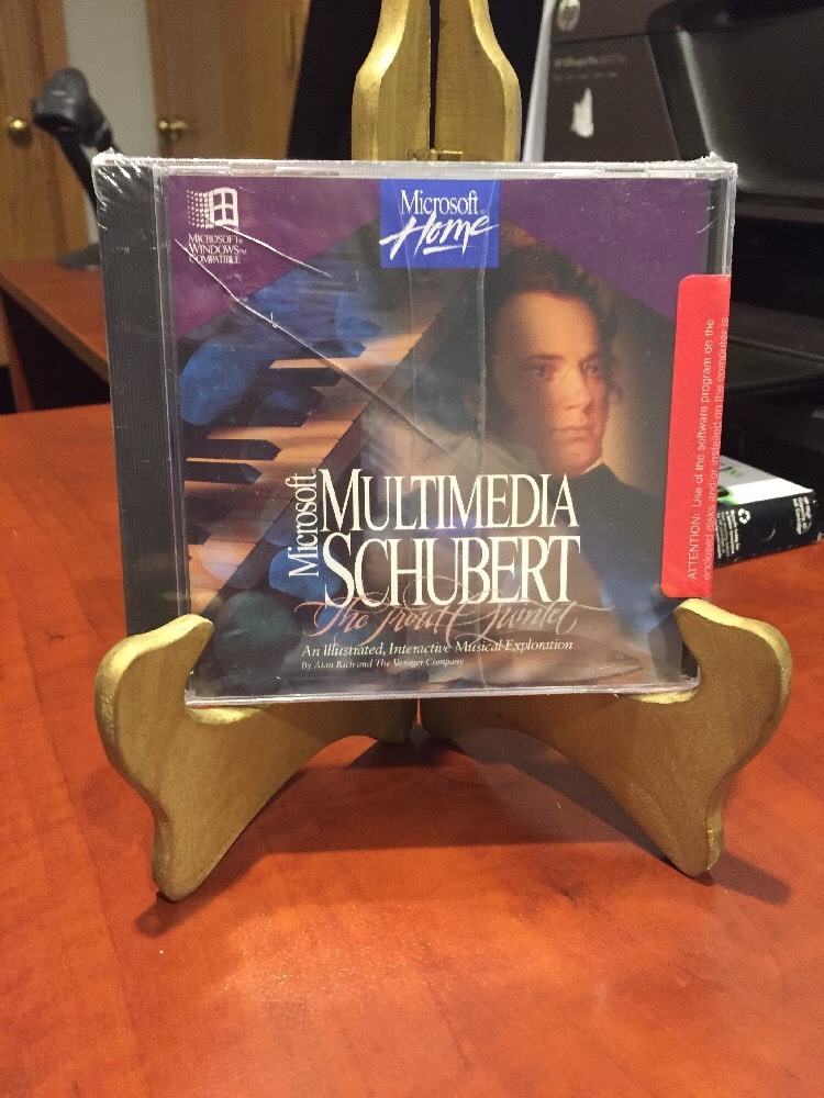 Microsoft Multimedia Schubert The Trout Quintet PC CD-ROM Alan Rich 1993 Win.3.1