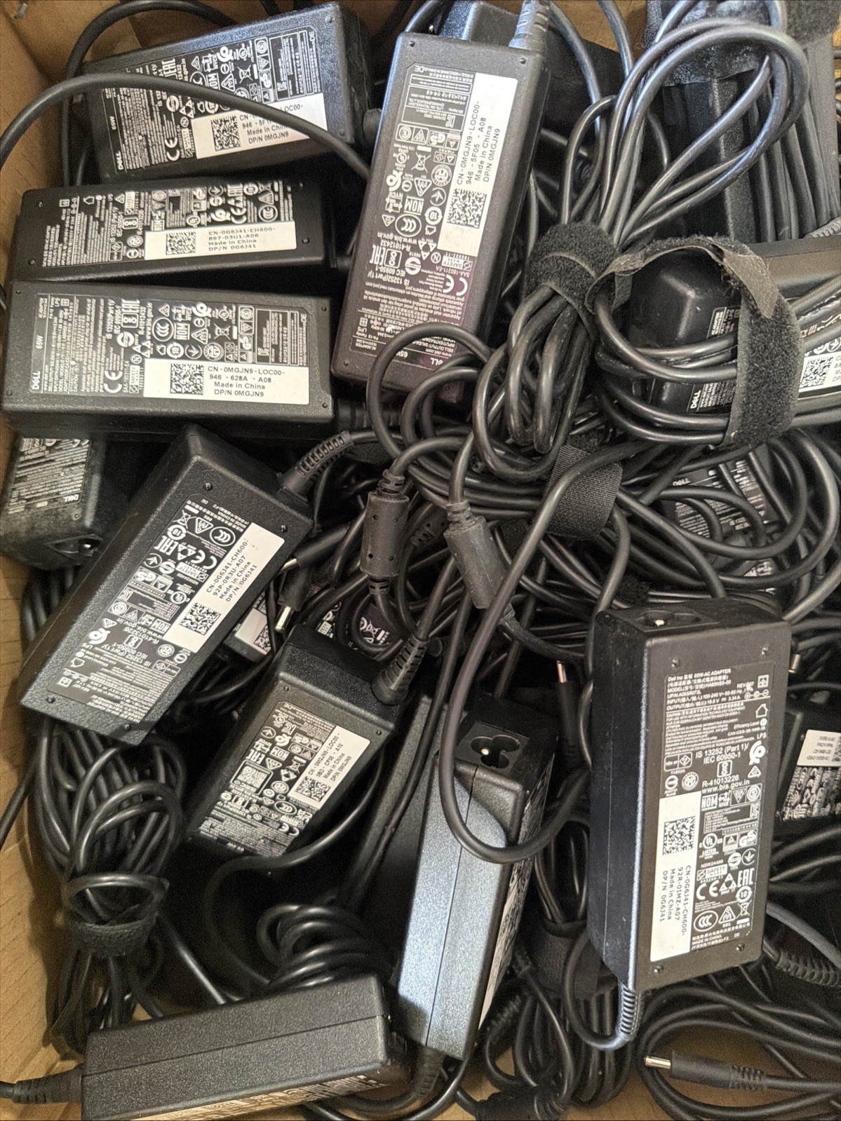 10 LOT - Genuine Dell 65W Power Supply AC Adapter Charger MGJN9 G6J41 Small Tip