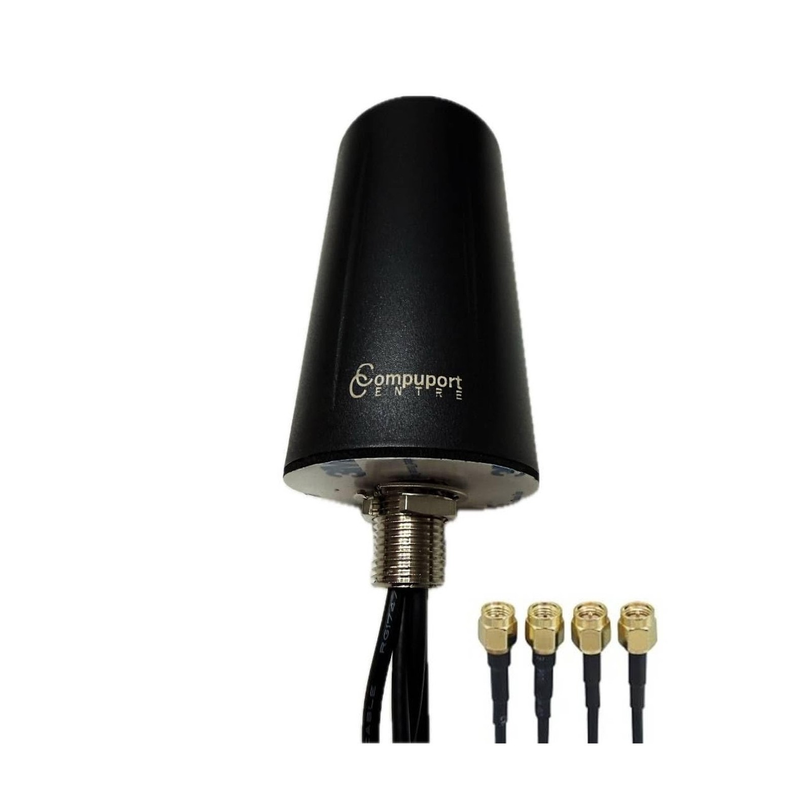CompuPort 4G/5G/LTE Low-Profile Multi-Band MIMO Antenna – 4x4 MIMO, SMA-Ma