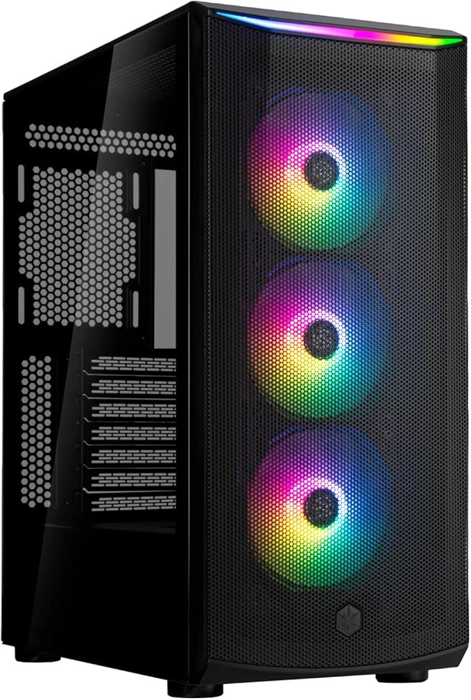 SilverStone FARA 512Z High Airflow ATX Mid-Tower Case with ARGB SST-FA512Z-BG