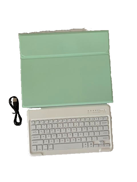 Jademall Wireless Keyboard With Folio Case Cover - Light Green
