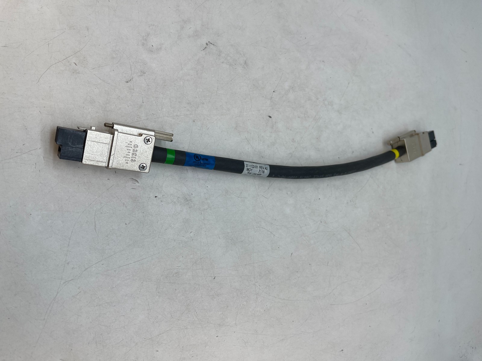 Cisco Genuine CAB-SPWR-30CM 3750X/3850 Stack Power Cable 37-1122-01 FREE S/H