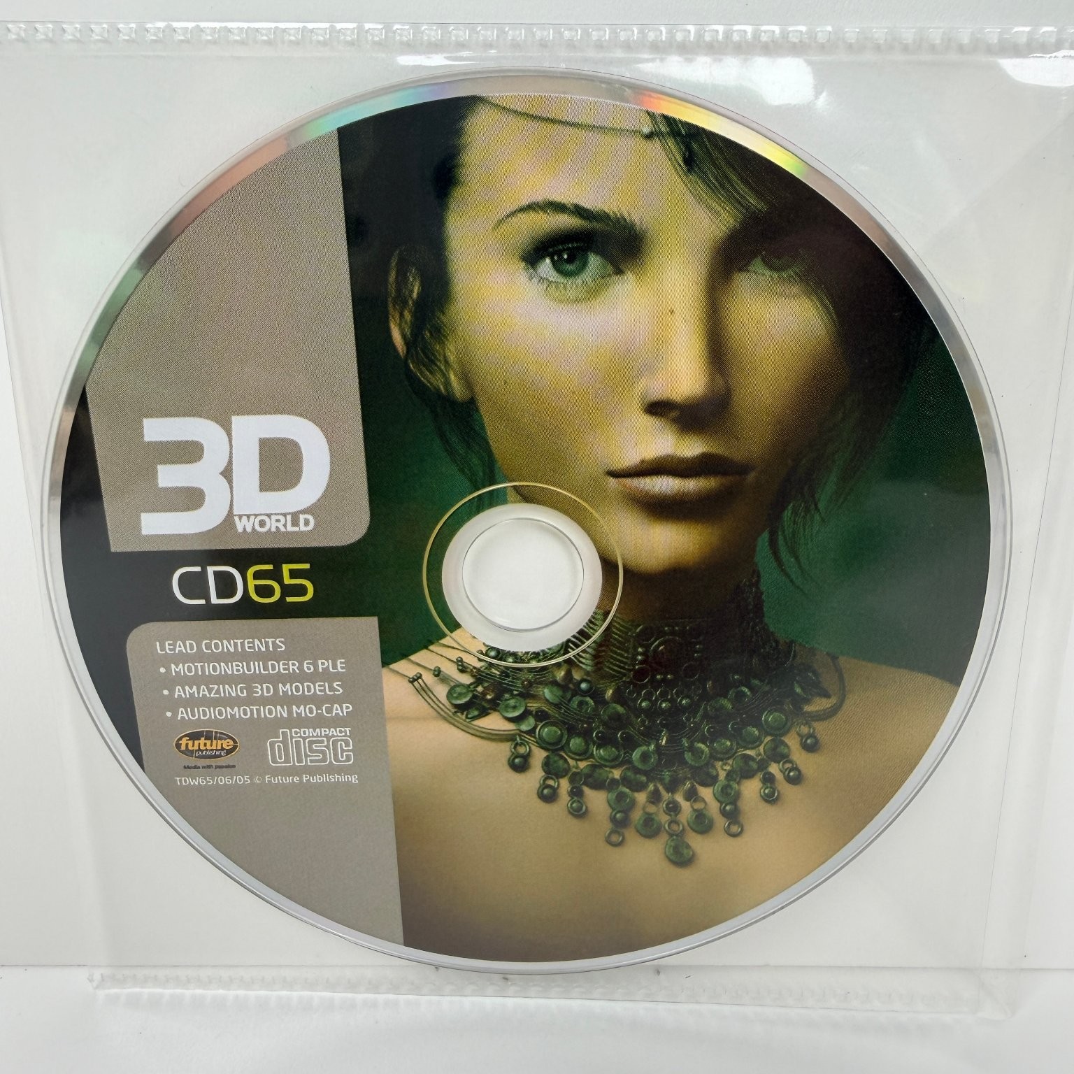 3D World CD65 Magazine Disc MotionBuilder 6 PLE 3D Models Audiomotion Mo-Cap