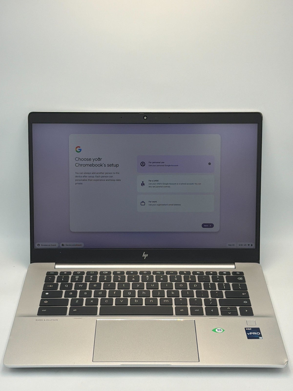 HP Elite c640 G3 Chromebook Enterprise (2022) 12th Gen Intel Core i5-1245U 16 GB
