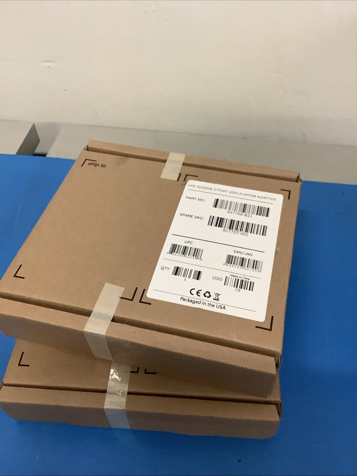 HPE Ethernet 10/25Gb 2Port 631FLR-SFP28 Adapter 817707-001 840133-001 817709-B21