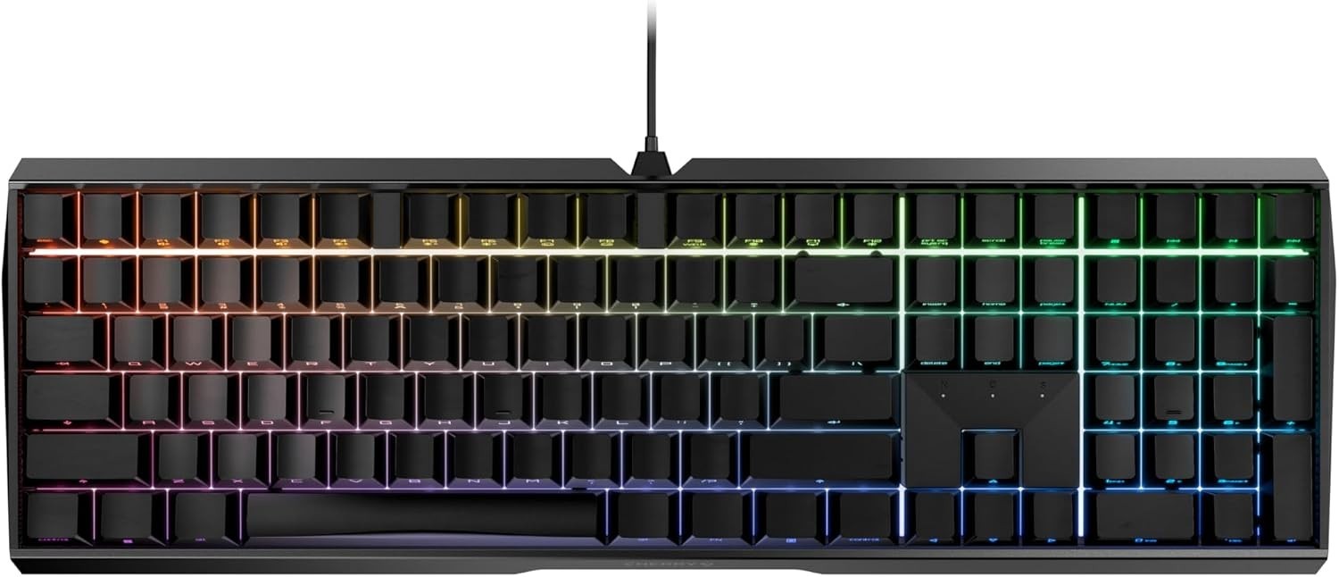Cherry MX 3.0S Wired Mechanical Gaming Aluminum Keyboard MX2A Silent RED Switch