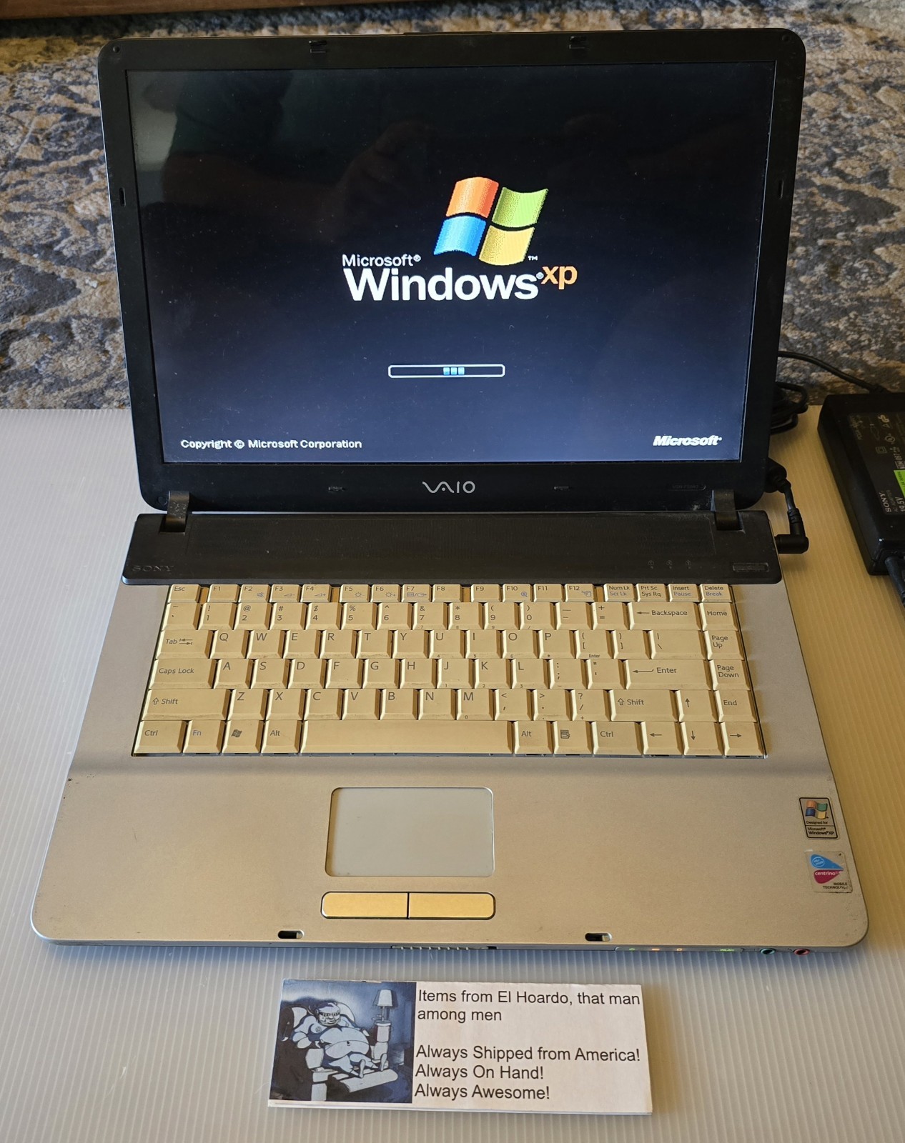 Sony Vaio VGN-FS940 Retro Windows XP 2GB Ram 100GB HDD 1.73 Ghz Pentium Working