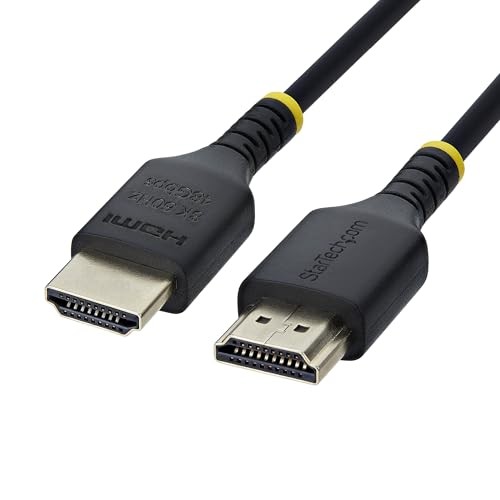 StarTech HDMI21CBLSLIM3F 3ft HDMI 2.1 Cable 8K 60Hz HDR10+