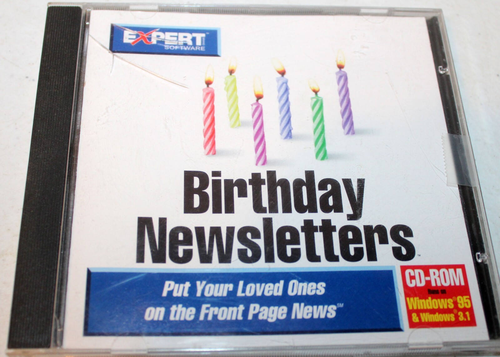 Birthday Newsletters by Expert Software (PC CD-ROM, 1995) Windows 95/3.1