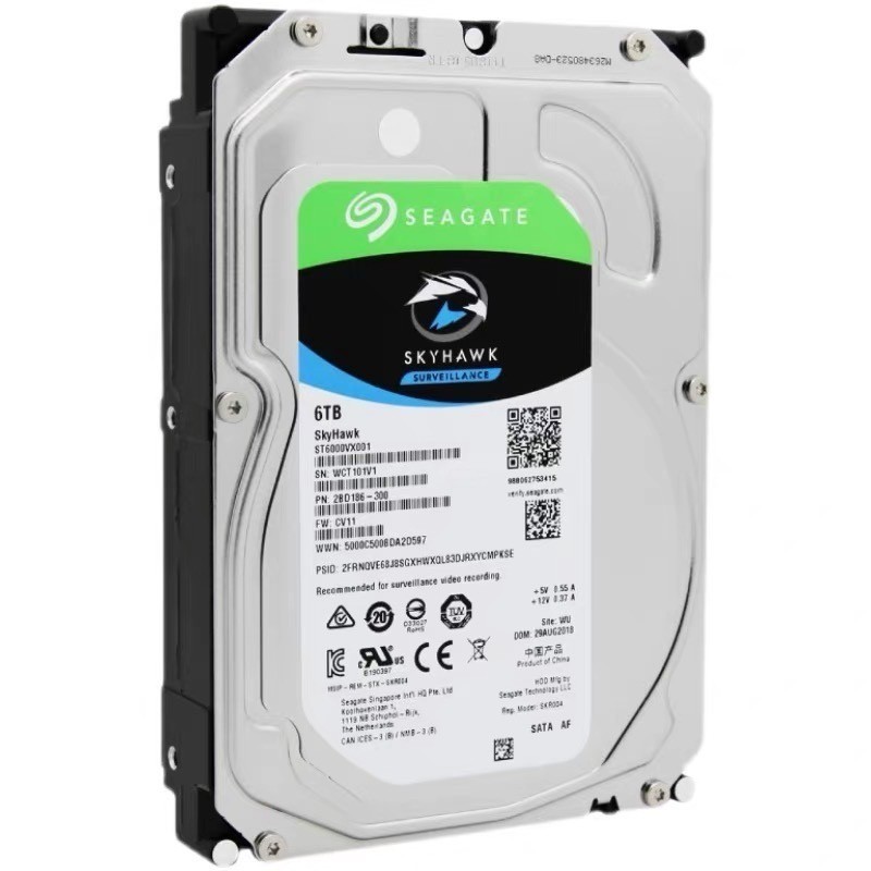 ST6000VX001 Seagate SkyHawk 6TB 3.5" Internal Hard Drive Disk SATA 6.0Gb/s