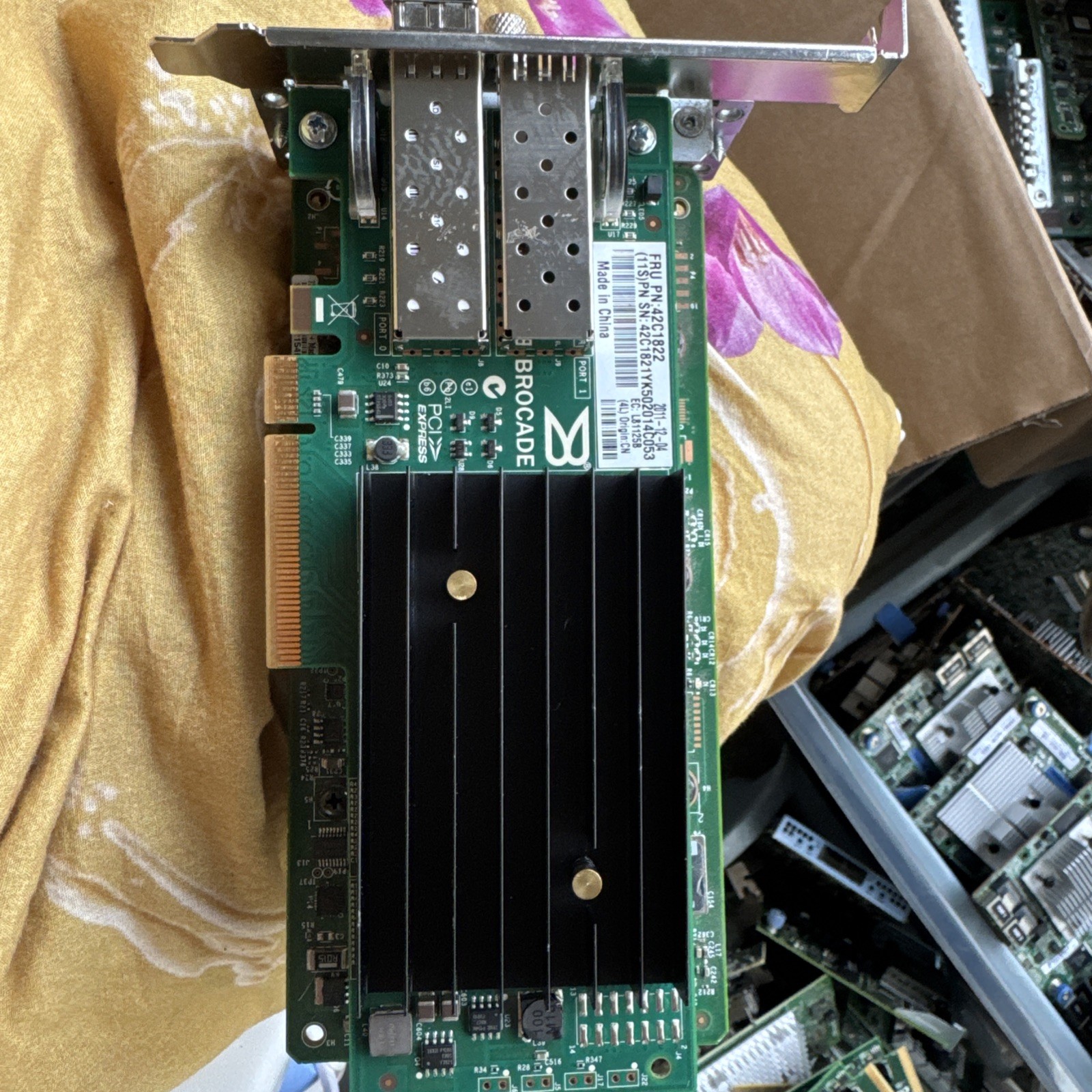 IBM Brocade 1020 2-Port 10Gb PCIe CNA Card 42C1822 Adapter inc LP  Bracket