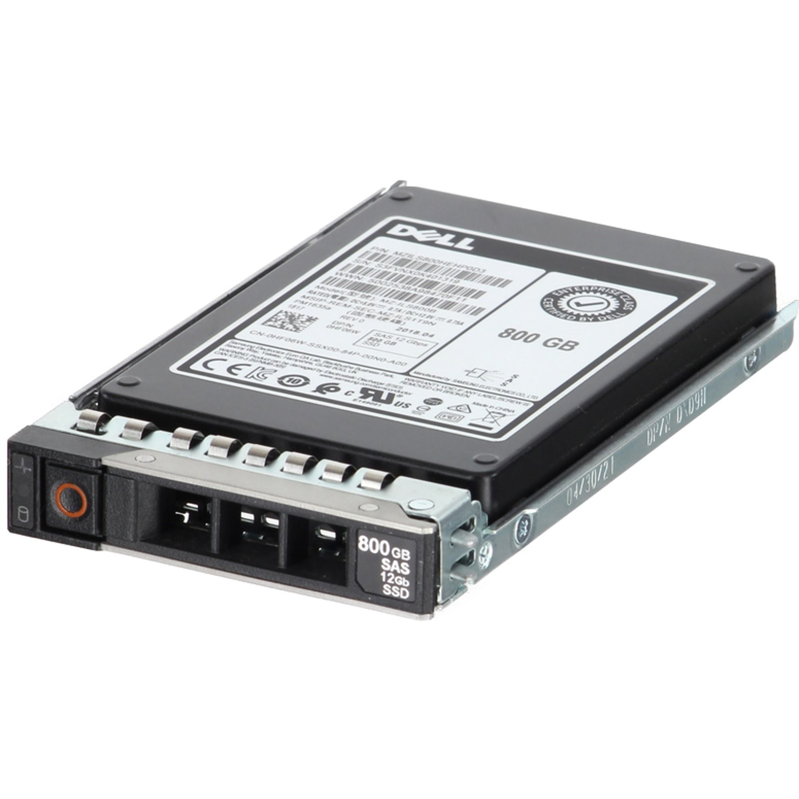 HF06W) -CO3 Dell 800GB 12Gbps SAS MU TLC 2.5 SSD PM1635a CPO