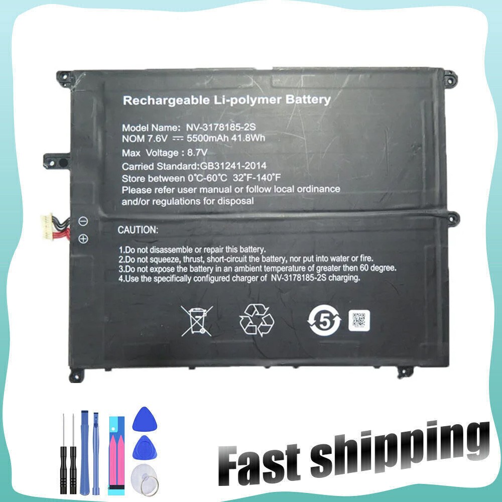 10Pins 7Lines NV-3178185-2S 34160201P Battery For Digma EVE 15 P418 ES5064EW Tab