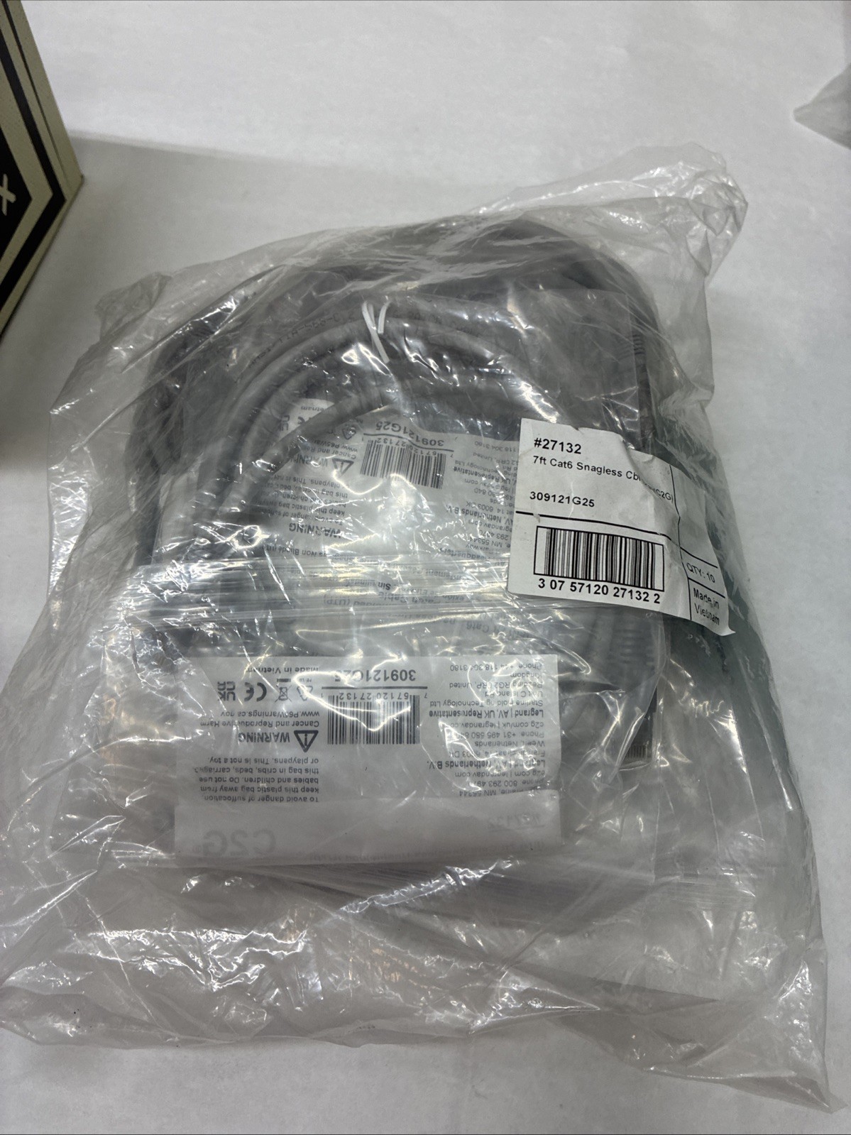 Cables To Go 27132 Cat-6 550 Mhz Snagless Stranded Patch Cables 7 Ft Qty 10
