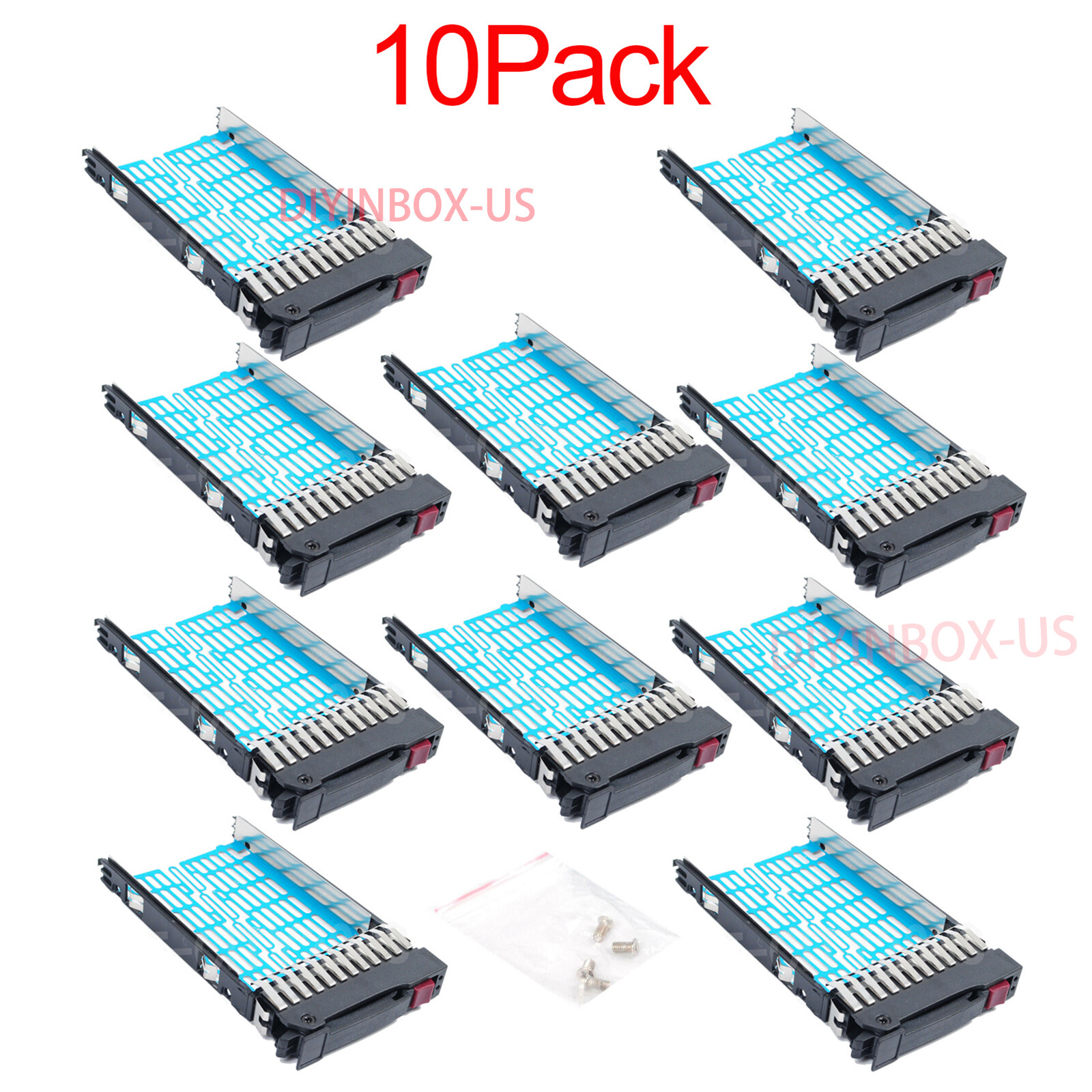 10 Pack HP Proliant 378343-002 2.5" HDD SATA/SAS Tray/Caddy DL380 360 G5 G6 G7