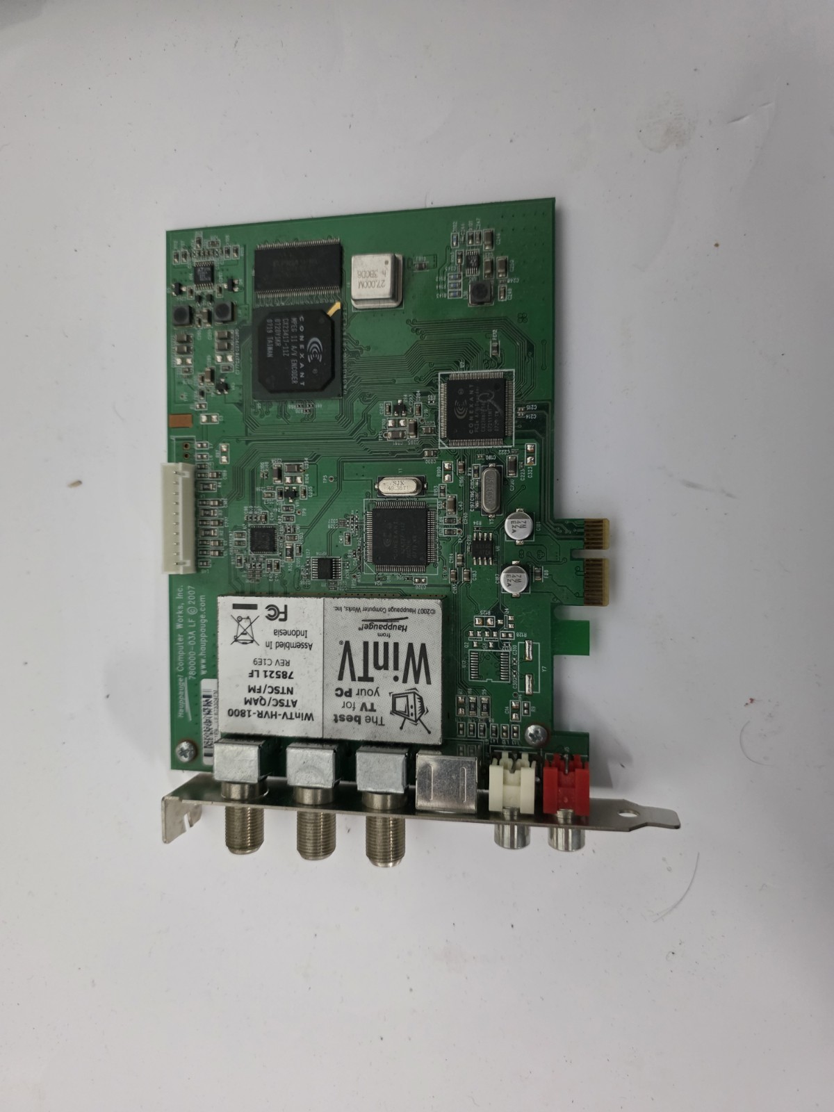 Hauppauge WinTV-HVR-1800 Video Capture and TV Tuner Digital PCIe Tuner Card