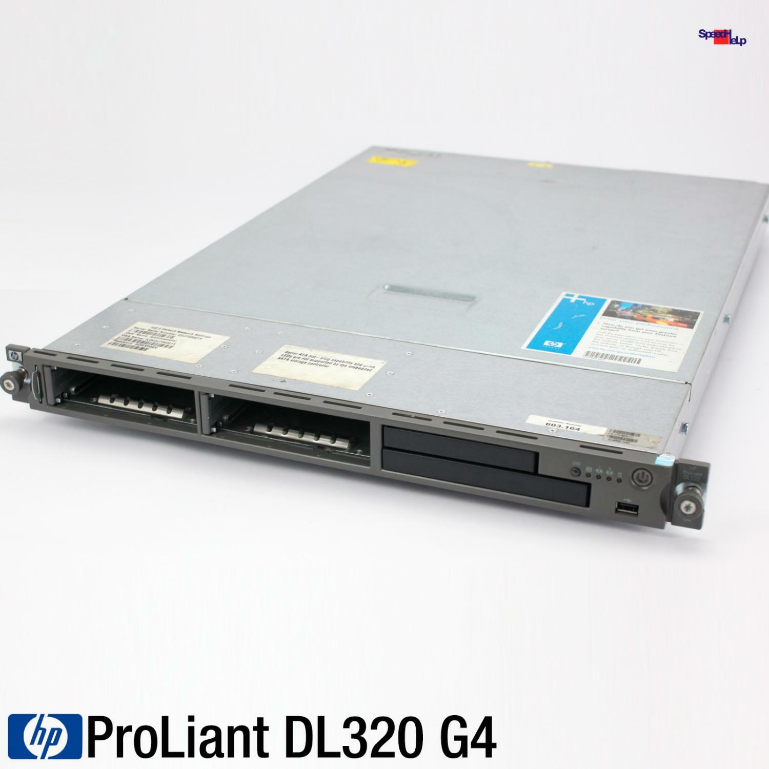 19" 48cm 1U HE Server HP Proliant DL320 G4 Computer PC 1GB RAM Intel Celeron OK