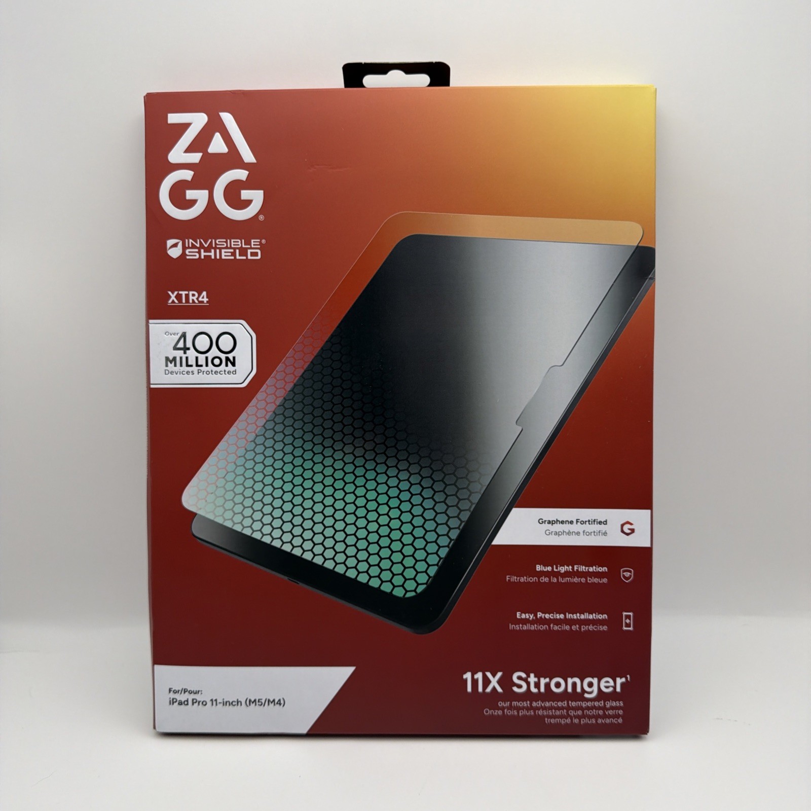 ZAGG Glass XTR4 Blue Light Tablet Screen Protector for iPad Pro 11 in (M5/M4)