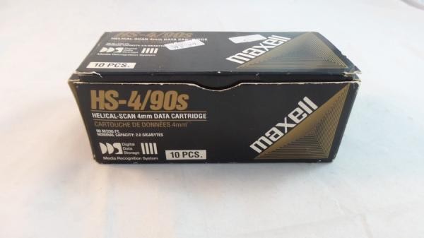 10x Maxell HS-4/90s DAT DDS-1 Data Cartridge 2GB Native/4GB Compressed (331910)