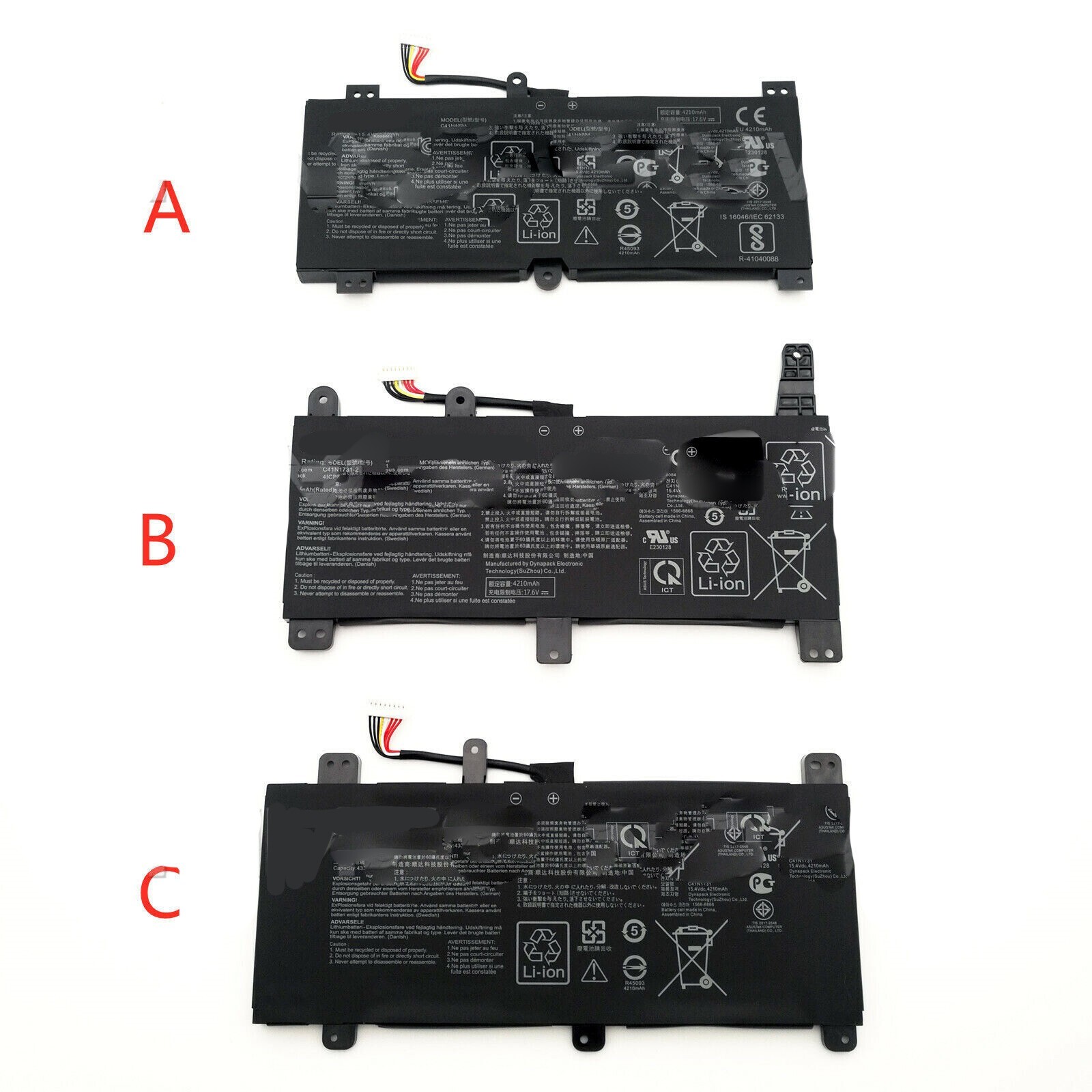 New Genuine C41N1731 Battery for Asus Rog Strix Scar II GL704GM G515GV GL504GM