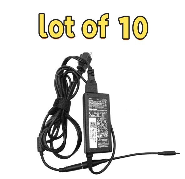 LOTX10 Genuine 65W AC Power Adapter Charger For Dell Inspiron 15-5567 5565 P66F
