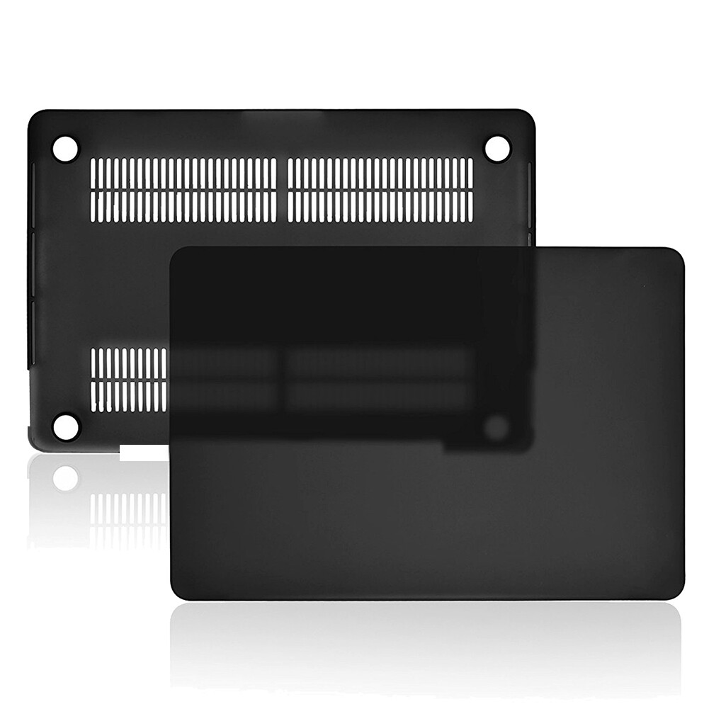 Black Rubberized Matte Hard Case Cover Skin For Macbook Pro / Air 13 14.2 16.2''