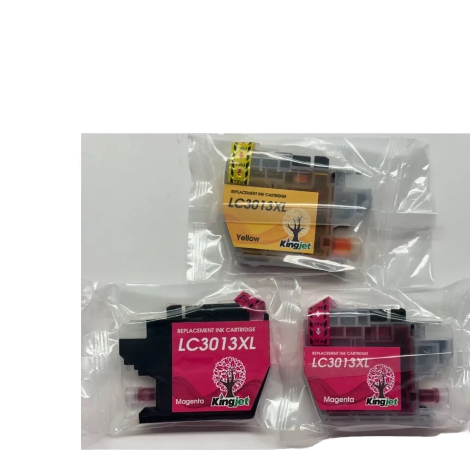 3 Pieces Replacement Ink Cartridge, 2 Magenta, 1 Yellow. Model LC3013XL