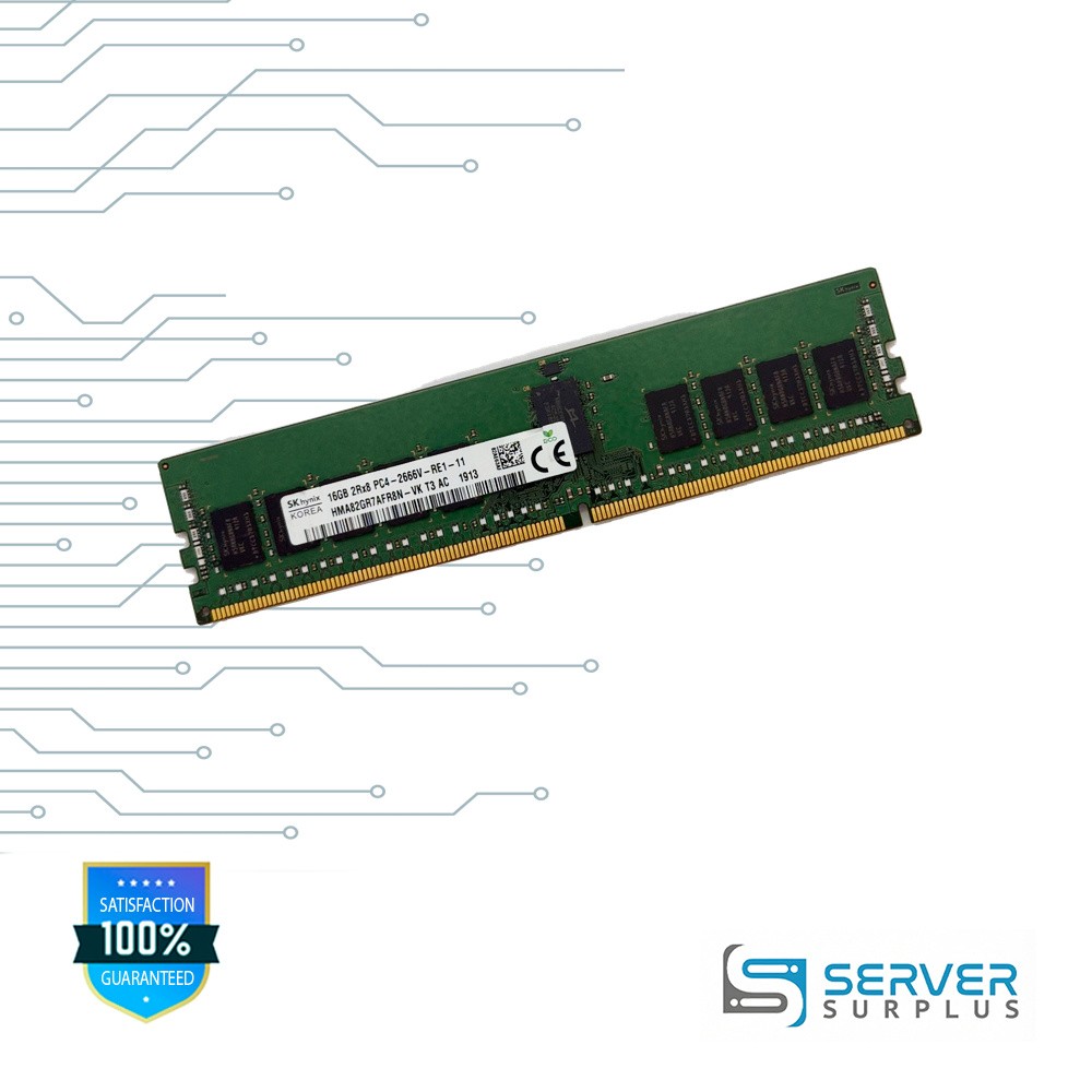 SK hynix 16GB DDR4-2666 PC4-21300 2Rx8 ECC REG RDIMM HMA82GR7AFR8N-VK