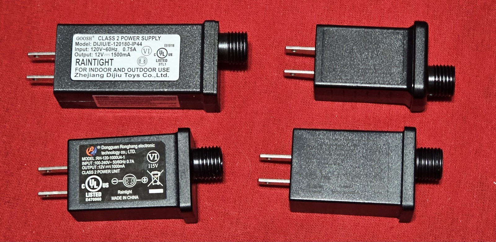 Outdoor Class 2 Power Adapters 120V to 12V/29V Raintight Power Transformers LT 4