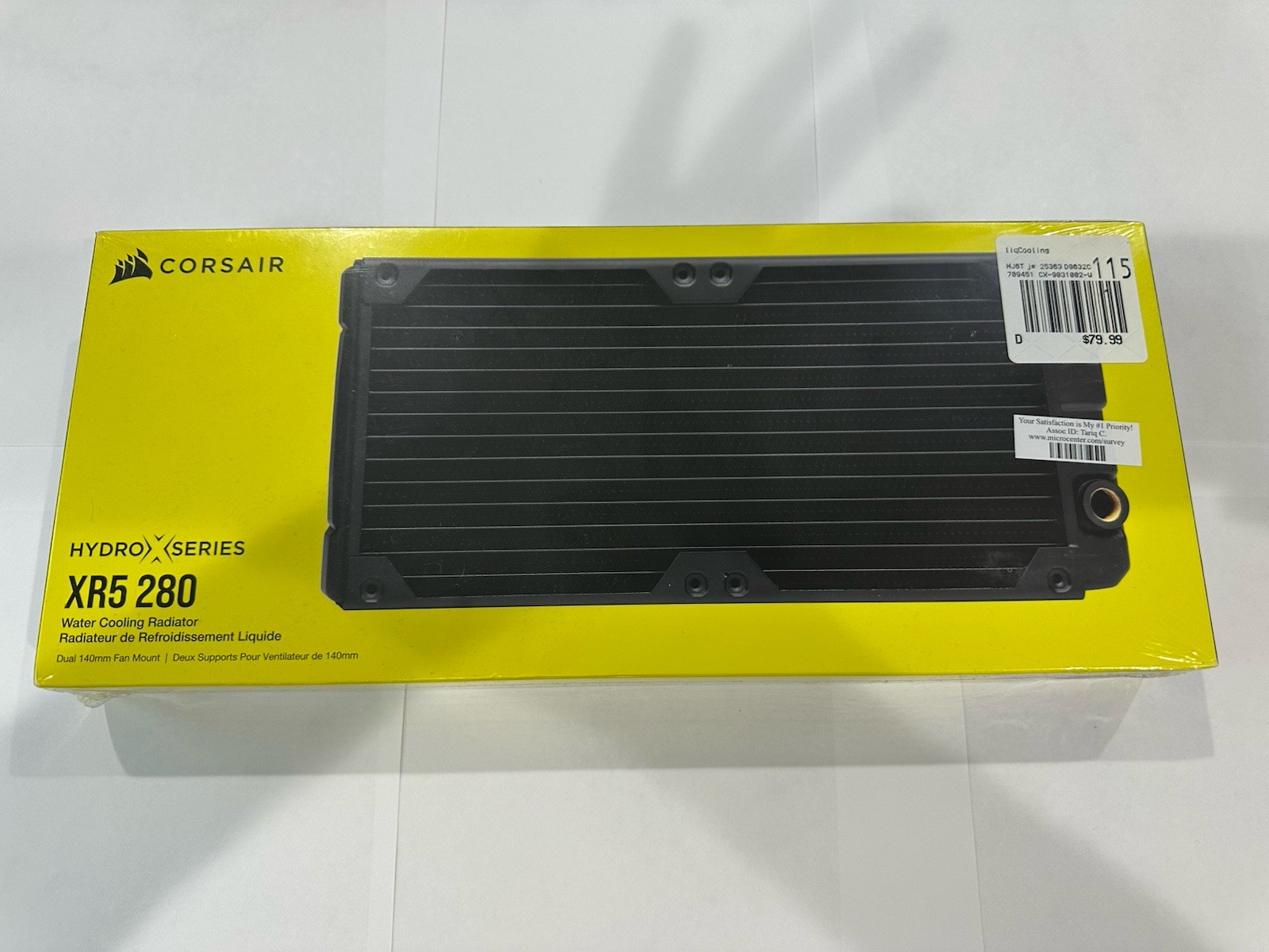 Corsair Hydro X Series XR5 280, Water Cooling Radiator, Black - BRAND NEW SEALED