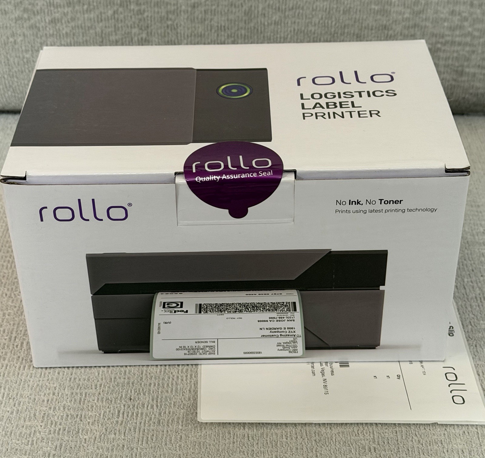 New ROLLO X1038 Thermal High Speed Label Printer & 500 4x6 Shipping Labels