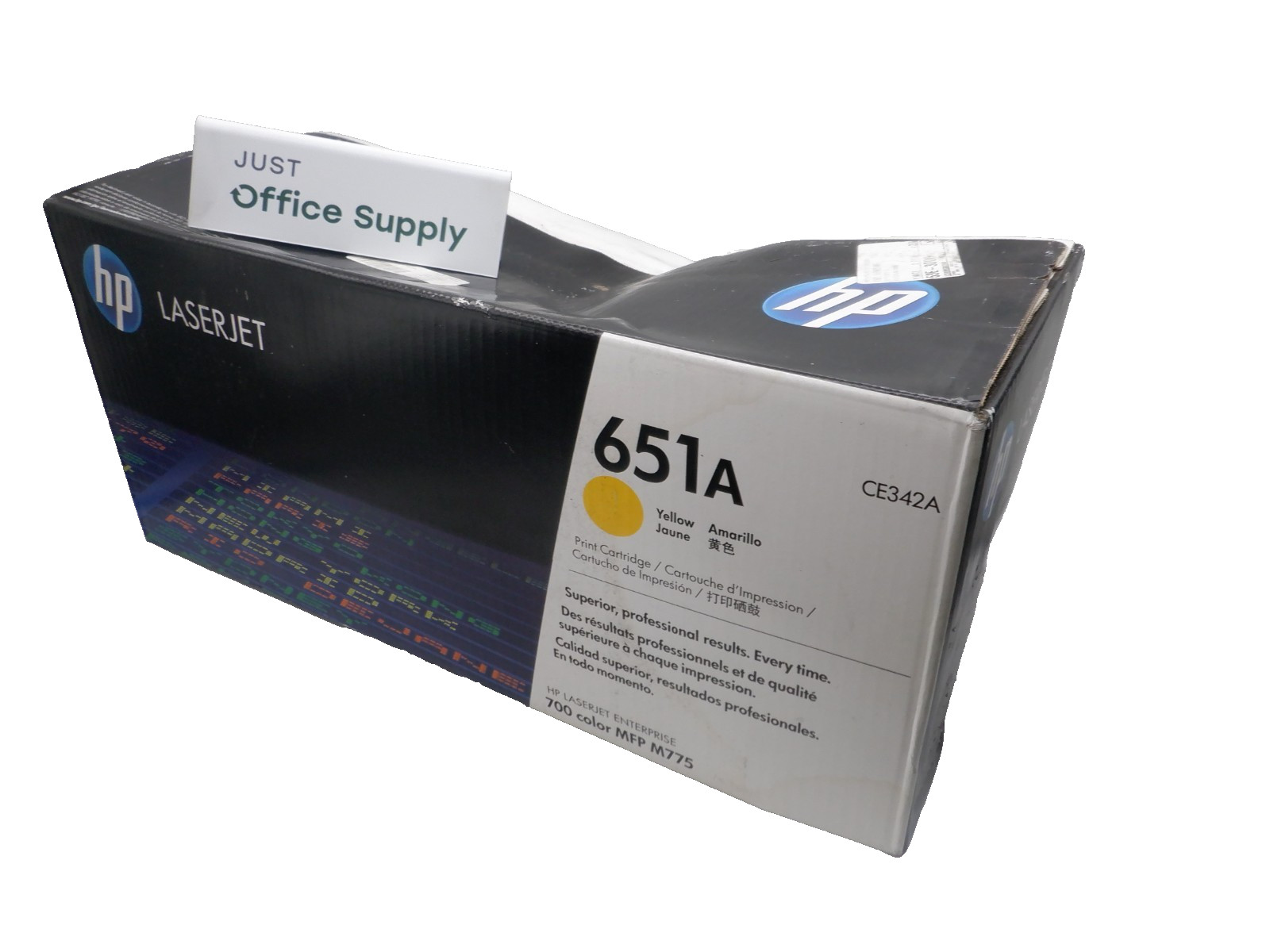Genuine HP 651A Yellow CE342A Print Toner Cartridge  H