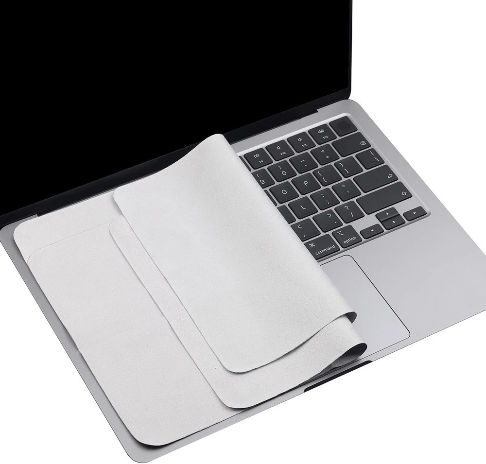 1pc Microfiber Laptop Keyboard Protector & Screen Cleaning Cloth for MacBook Pro