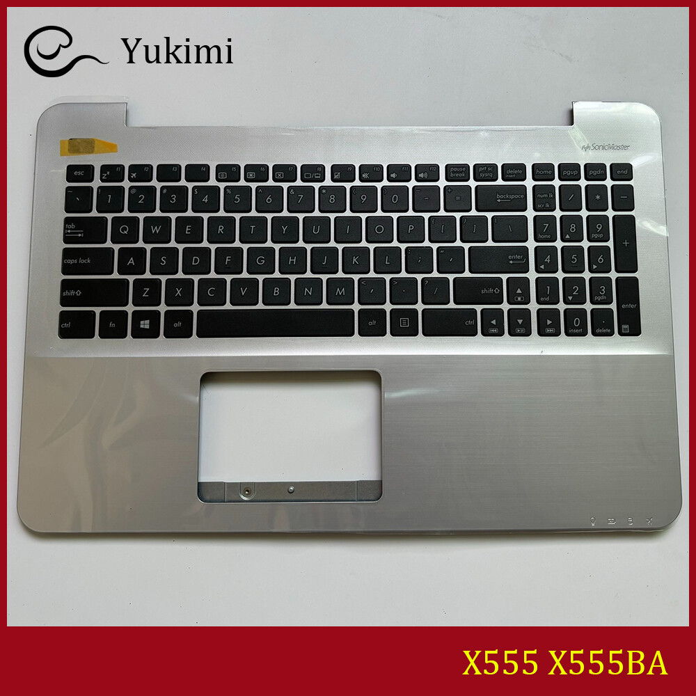 FOR ASUS X555 X555BA Silver C Shell Upper Palmrest without Backlit Keyboard