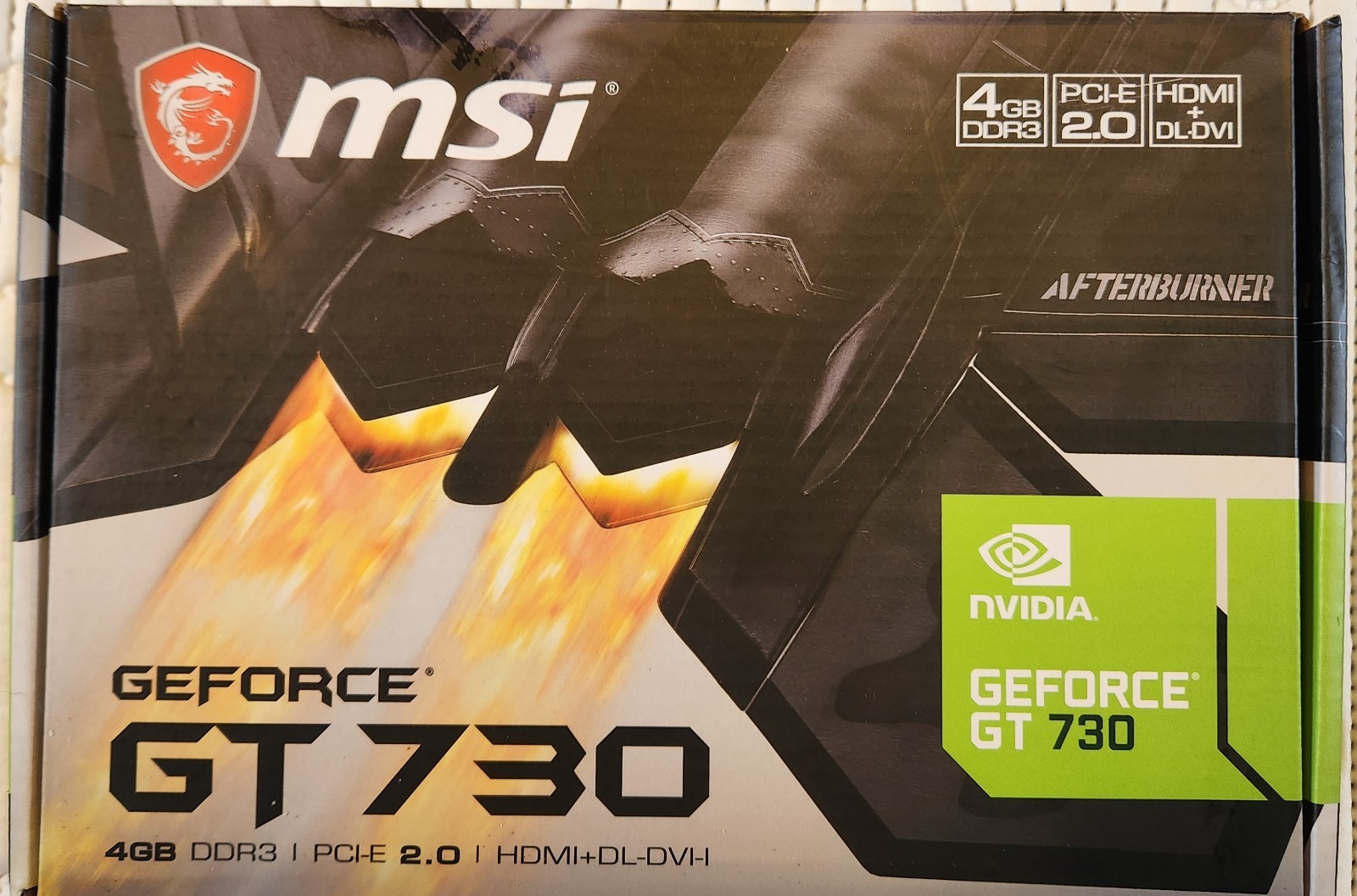 MSI Video Card NVIDIA GeForce GT 7304GB DDR3 Video Card N730-4GD3V/V3D