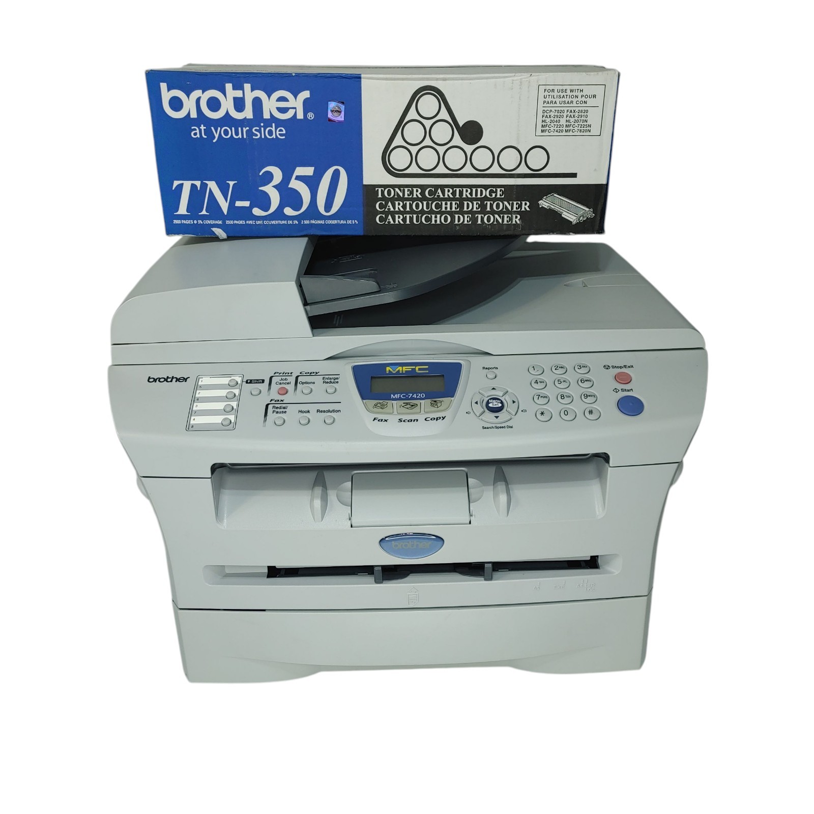 LOCAL PICKUP ONLY Brother MFC-7420 Black & White Laser Printer w/ new toner