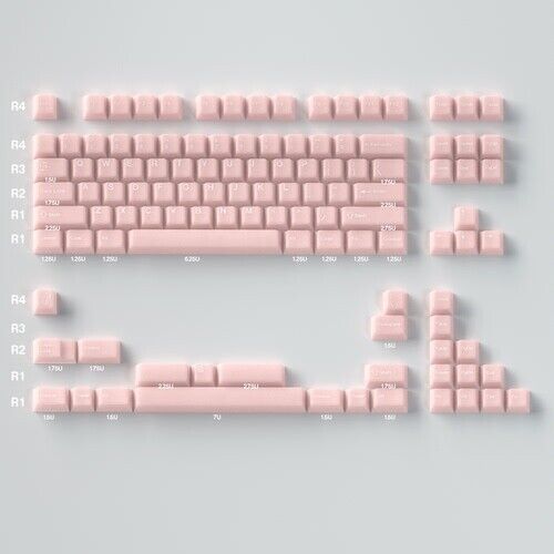 Pink Peach Blossom Theme Keycaps 114Pcs/set PBT Cherry Profile