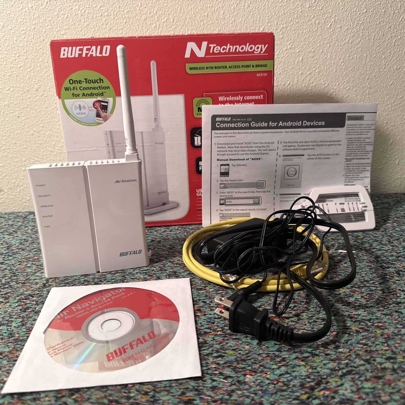 Buffalo AirStation N150 Wireless-N Router & Extender , White
