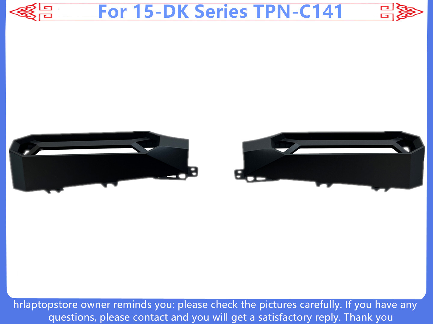 For HP 15-DK Series TPN-C141 Hinge Tail Rear Trim Cover Air Outlet L56911-001