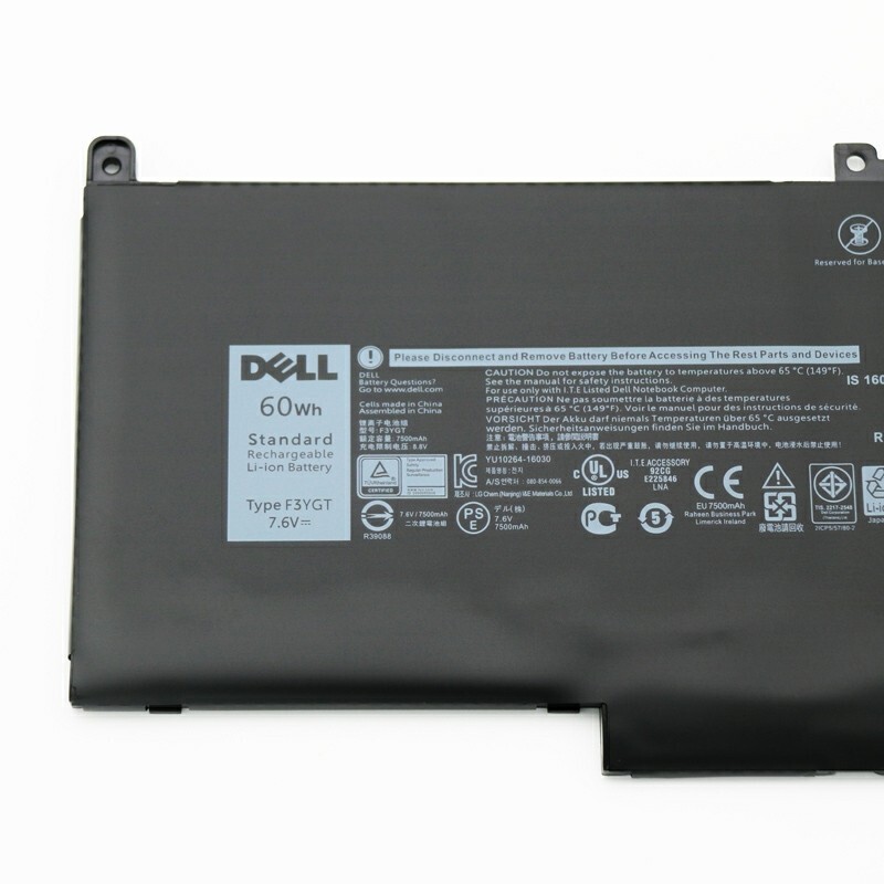 OEM F3YGT Battery For Dell Latitude E7280 E7480 7480 7490 7380 7390 DM3WC 60Wh
