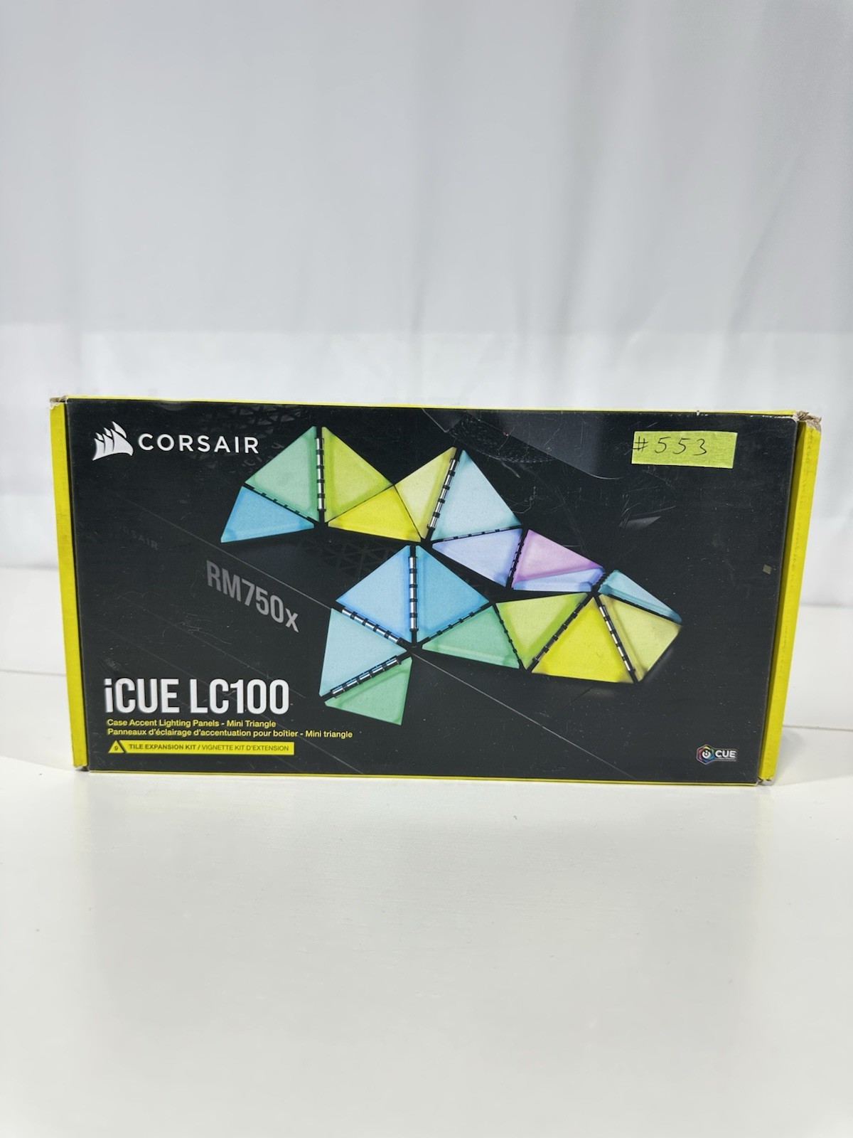 #553 CORSAIR iCUE LC100 Accent Lighting Panels- Mini Triangle- 9 Tile Expansion